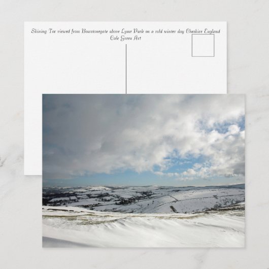 Shing Tor Winter Postkarte (Vorne/Hinten)