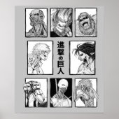 Shingeki no Kyojin Attack auf Titan Titans Poster (Vorne)