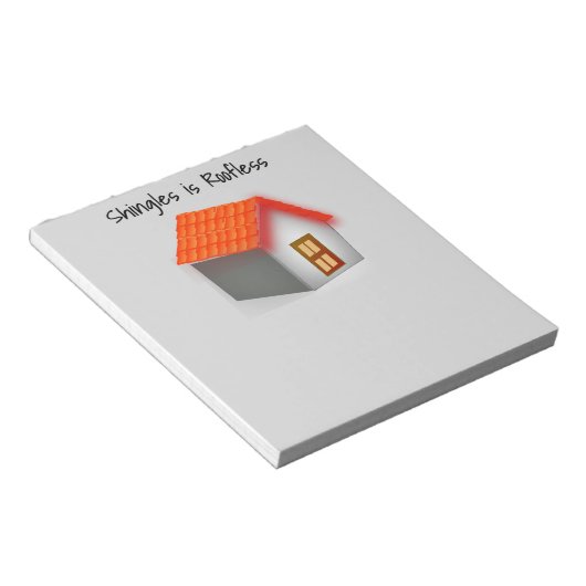 Shingles Doc? Nehmen Sie Notiz... Notizblock (angewinkelt)