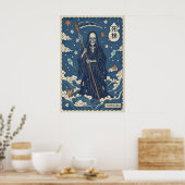 Shinigami-Kunstposter japanischer Sensenmann, Dunk Poster (Küche)