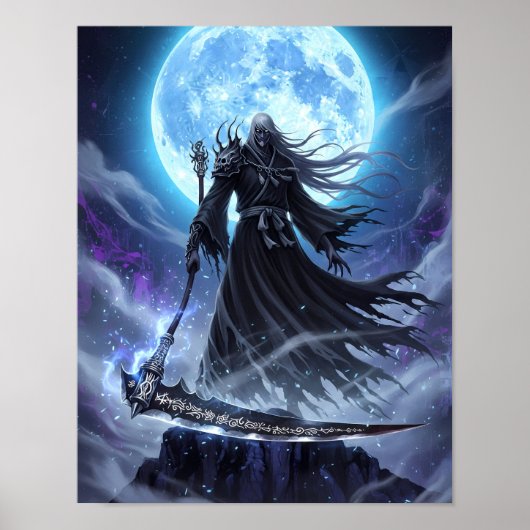 Shinigami Sumi-e Art Poster (Vorne)