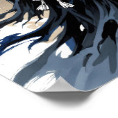 Shinigami Sumi-e Art Poster (Ecke)