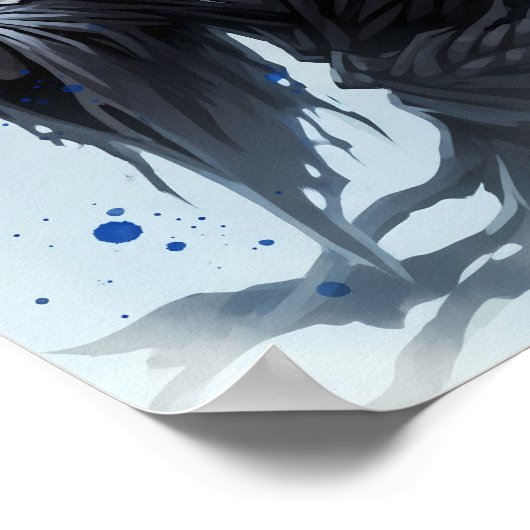 Shinigami Sumi-e Art Poster (Ecke)