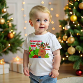 Shining at Christmas Baby T-shirt