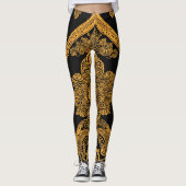 Shining Bee AI art Leggings (Vorderseite)
