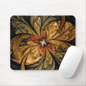 Shining Blätter Fraktal Art Mousepad (Mit Mouse)