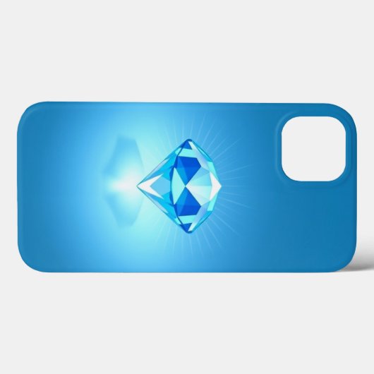Shining Blue Diamond Mobile Case-Mate iPhone Hülle (Rückseite (Horizontal))