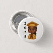 Shining Bright 2025 Graduate Button (Vorne & Hinten)