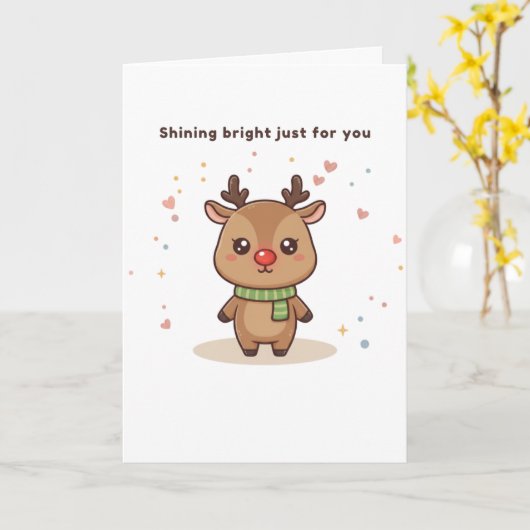 Shining Bright Just for You Cute Puchi Dōshi Karte (Gelbe Blume)