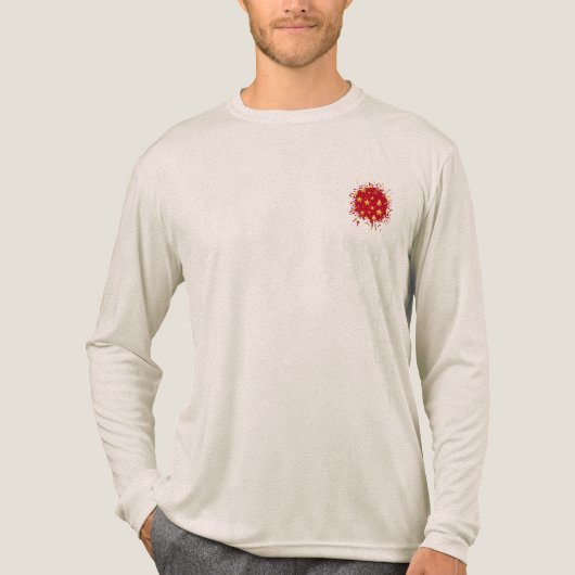 Shining Bright on Christmas Night Tri-Blend Shirt (Vorderseite)