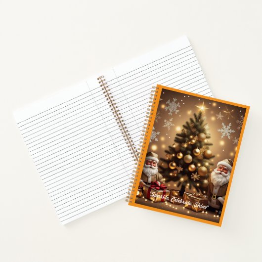 "Shining Christmas Star Light" Notizblock (Innenseite)