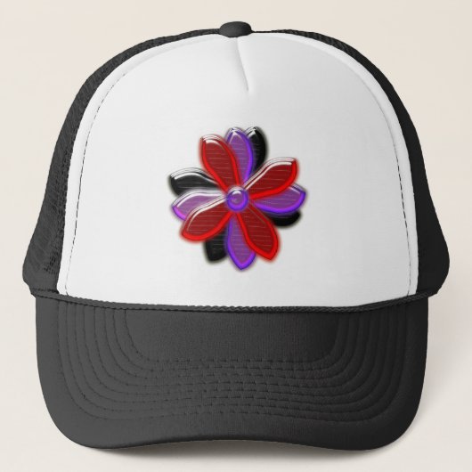 Shining Daisy Blume Hat Truckerkappe (Vorderseite)