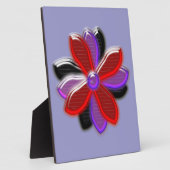 Shining Daisy Blume Plaque Fotoplatte (Seite)