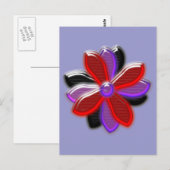 Shining Daisy Blume Postcard Postkarte (Vorne/Hinten)