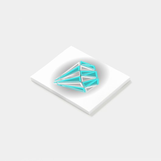 Shining Diamond Post-it Klebezettel (angewinkelt)