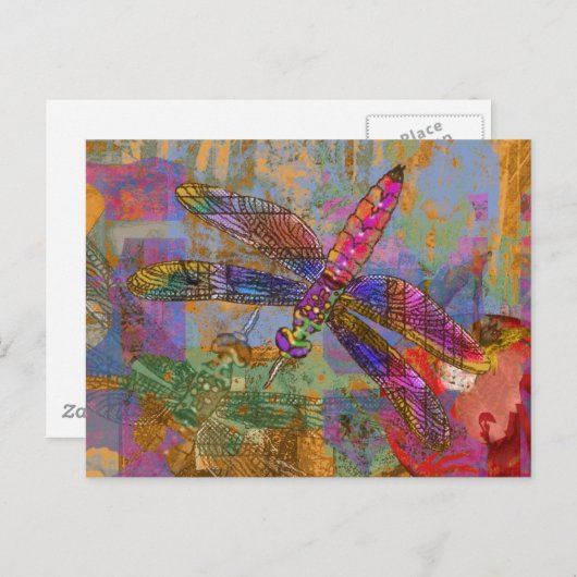 Shining Dragonfly Postkarte (Vorne/Hinten)