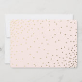 Shining Gold | Einladung von 16 . Geburtstag (Rückseite)