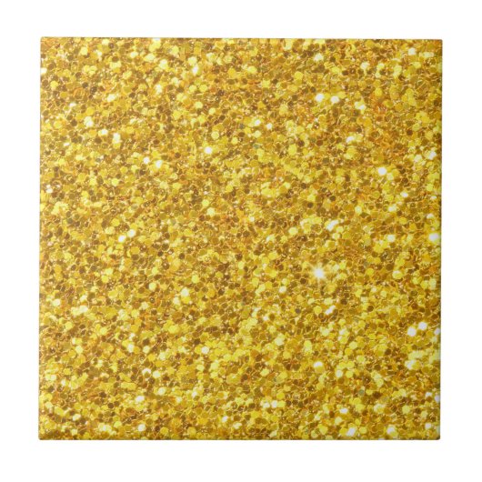 Shining Gold Glitzer Nahtloses Muster Fliese (Vorderseite)