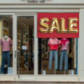 Shining Gold SALE Balloon Store Werbeaktion Banner