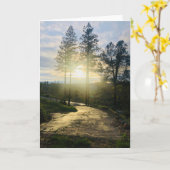 Shining Hope - Folded Greeting Card Karte (Gelbe Blume)