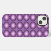 Shining Lavender Polka Dot iPhone Hülle (Rückseite (Horizontal))