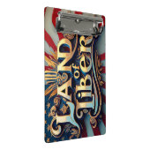 "Shining Liberty" Mini Klemmbrett (Schrägansicht)