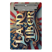 "Shining Liberty" Mini Klemmbrett (Vorderseite)