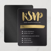 Shining Promise Wedding RSVP Card Karte (Vorne/Hinten)