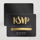 Shining Promise Wedding RSVP Card Karte (Vorne/Hinten)