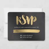 Shining Promise Wedding RSVP Card Karte (Vorderseite)