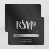 Shining Promise Wedding RSVP Card Karte (Vorne/Hinten)