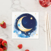 Shining Sky Dreams Boy Baby Shower Serviette (Beispiel)