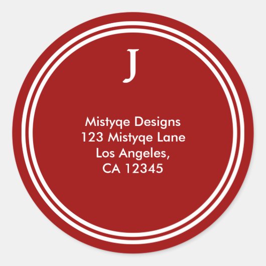 Shining Star Bar/Bat Mitzvah Monogram Stickers (Vorderseite)