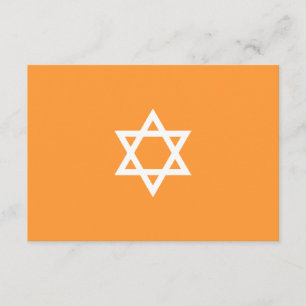 Shining Star Bar Mitzvah Blue Enclosure Card Begleitkarte