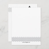 Shining Star Bar Mitzvah Vielen Dank Mitteilungskarte (Vorne/Hinten)