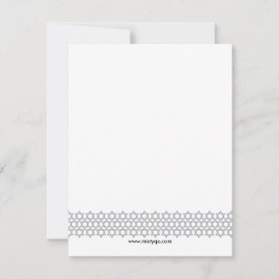 Shining Star Bar Mitzvah Vielen Dank Mitteilungskarte