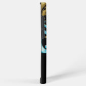 Shining Star Blue Blume Gold Samsung Galaxy Hülle (Rechte Seite)