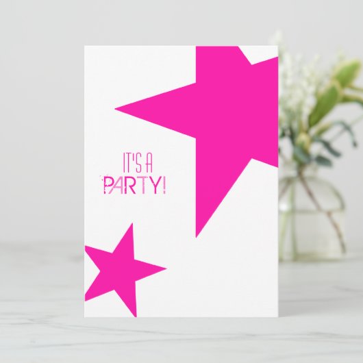 Shining-Star-Einladung Einladung (Stehend Vorderseite)