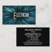 Shining Star Electrician Business Card Visitenkarte (Vorne/Hinten)