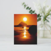 Shining Star - Face Rock, Bandon, Oregon Postkarte (Stehend Vorderseite)