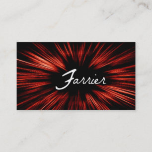 Shining Star Farrier Business Card Visitenkarte