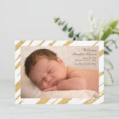 Shining Star Foto Einladung (Stehend Vorderseite)