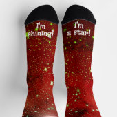 Shining Star Frohe Weihnachtsfeier Cheer Socken (Oben)