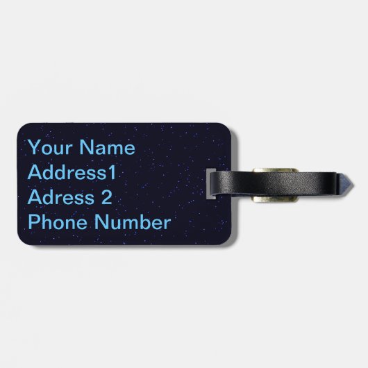 Shining Star Gepäckanhänger (Rückseite horizontal)