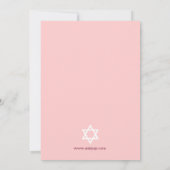 Shining Star Hanukkah Party Einladung (Rückseite)