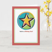 Shining Star Herzlichen Glückwunsch Karte (Gelbe Blume)