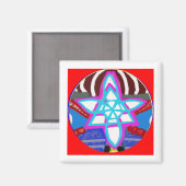 Shining STAR - Karuna Reiki NOSA Magnet (Vorderseite/Rückseite)