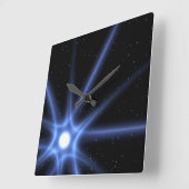 Shining Star Quadratische Wanduhr (Winkel)