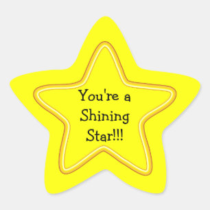 Shining Star Stern-Aufkleber