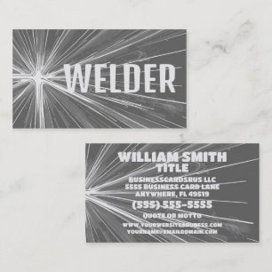 Shining Star Welder Business Card Visitenkarte